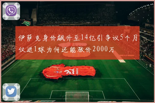 伊萨克身价飙升至14亿引争议5个月仅进1球为何还能涨价2000万